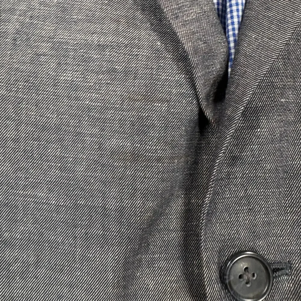 Banana Republic Mens Blazer 40R Gray Tailored Slim Fit Sport Coat Jacket